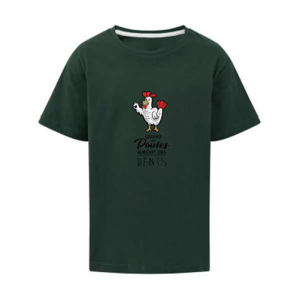 quand les poules auront des dents SG - Kids T-shirt enfant Bottle Green Taille 152 (11-12/2XL)