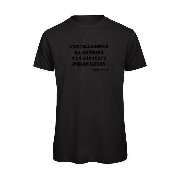 L'intelligence -Ai- t-shirt Geek- Black Bio flex Noir