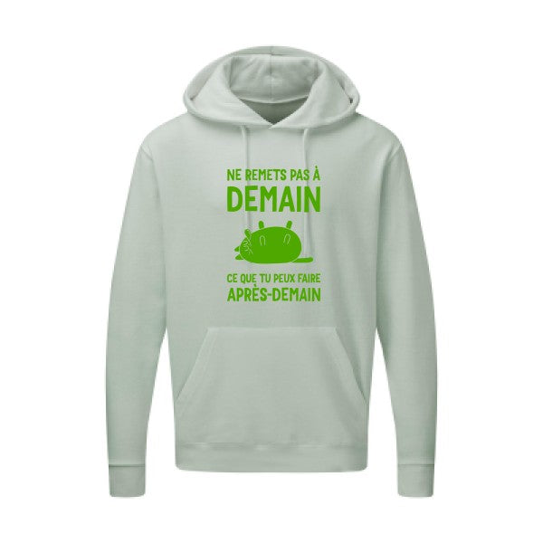 Ne remets pas à demain Vert pomme SG - Hooded Sweatshirt Sweat capuche