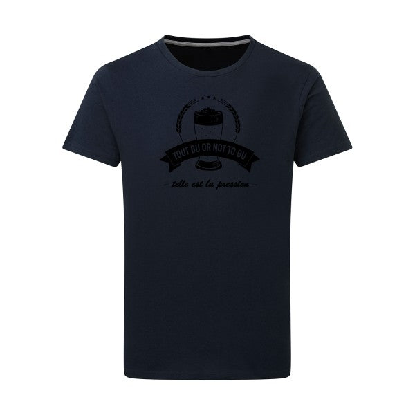 Telle est la pression noir -Flex noir sur T-shirt SG  Navy  5XL