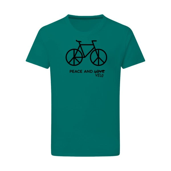 Peace and vélo - Flex noir Tshirt original Emerald Green  2XL