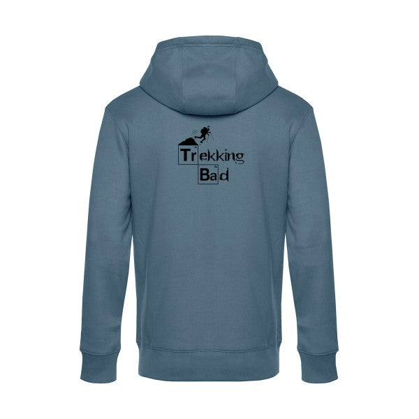 Trekking-bad sweat shirt original nordic blue flex Noir impression Dos