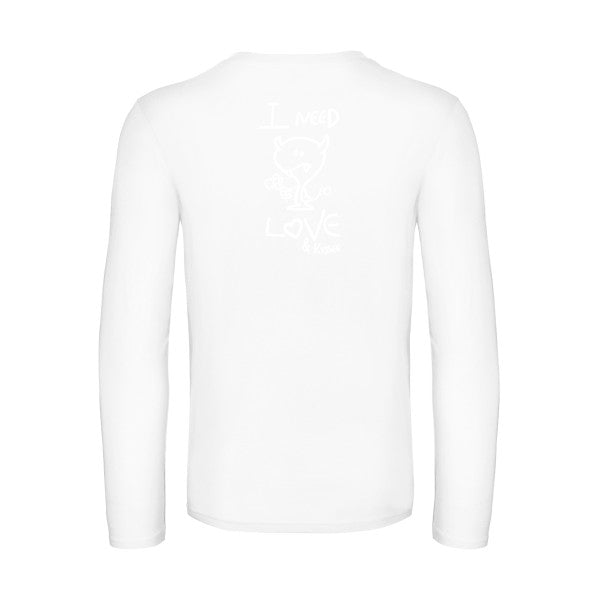 lover - t shirt- manches- longues- original- humour- White impression Dos