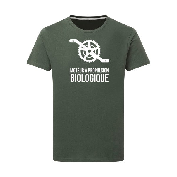 Cyclisme & écologie Blanc -Flex Blanc sur T-shirt SG  Thyme  2XL