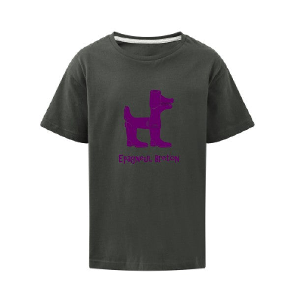 Epagneul breton Flex Violet SG - Kids T-shirt enfant Charcoal Taille 152 (11-12/2XL)