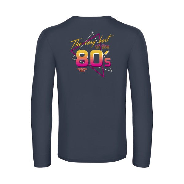 annee-80s-t-shirt-manches-longues-original-humour -Navy