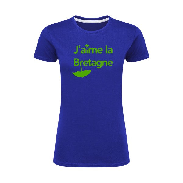 J'aime la Bretagne |Vert pomme |T shirt original femme|SG