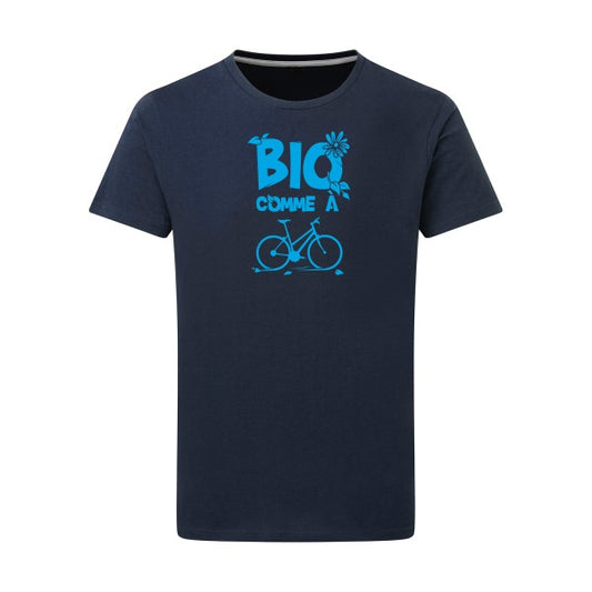 Bio comme un vélo - Flex bleu clair Tshirt original Denim  XL