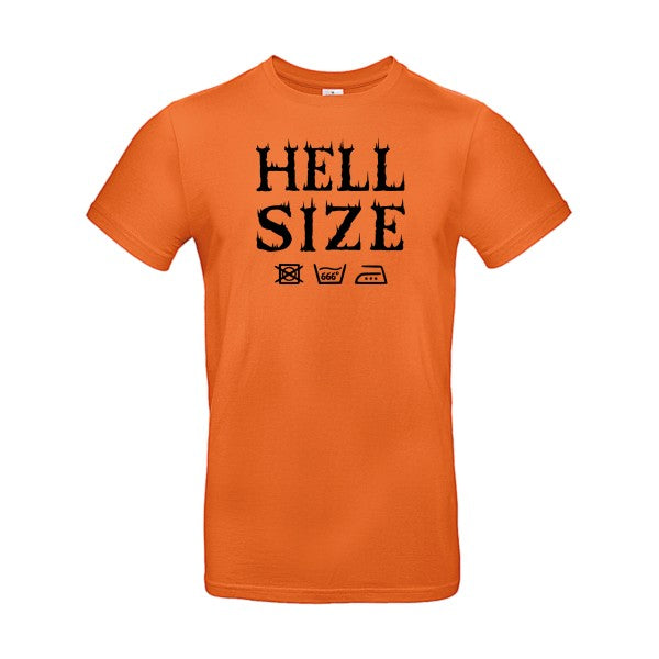 HELL SIZE ! flex noir B&C - E190 T-shirt|Urban Orange||2XL