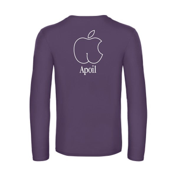 apoil - t shirt- manches- longues- original- humour- Urban Purple impression Dos
