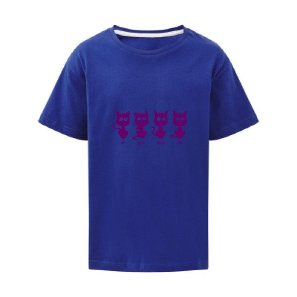 un deux trois cat Flex Violet SG - Kids T-shirt enfant Royal Blue Taille 152 (11-12/2XL)