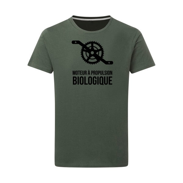 Cyclisme & écologie noir -Flex noir sur T-shirt SG  Thyme  2XL