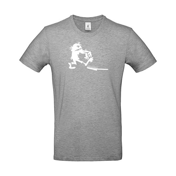 Zombie gag B&C- T-shirt E190|Sport Grey||5XL