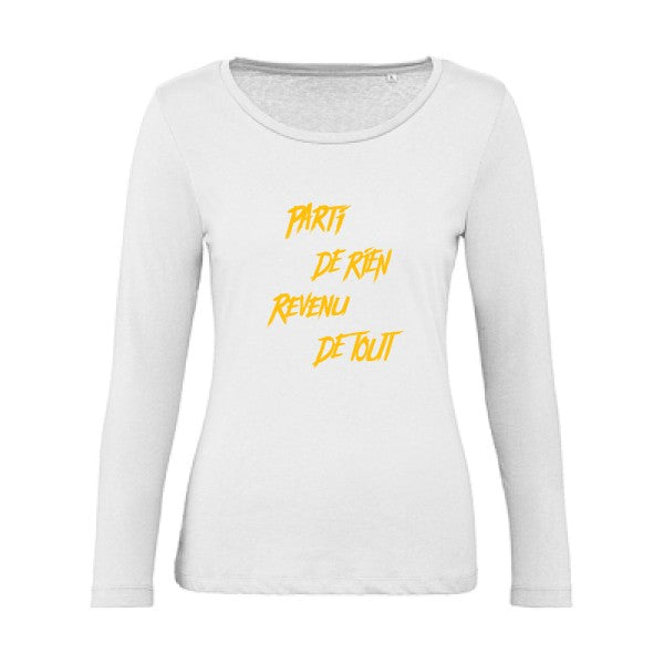 Parti de rien jaune Or |   T shirt manches longues femme|100% bio