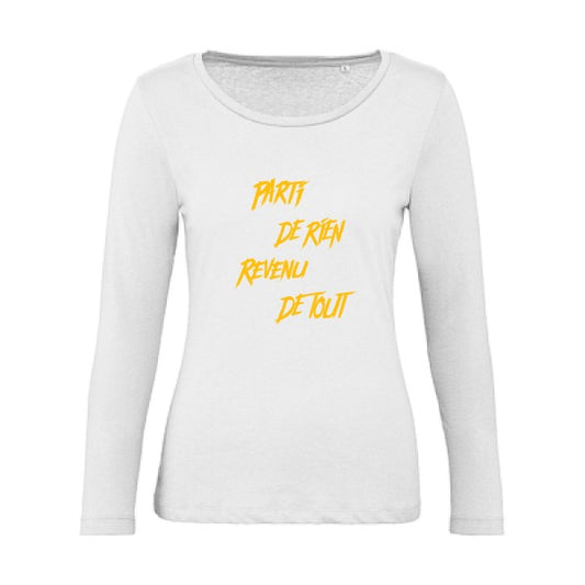 Parti de rien jaune Or |   T shirt manches longues femme|100% bio