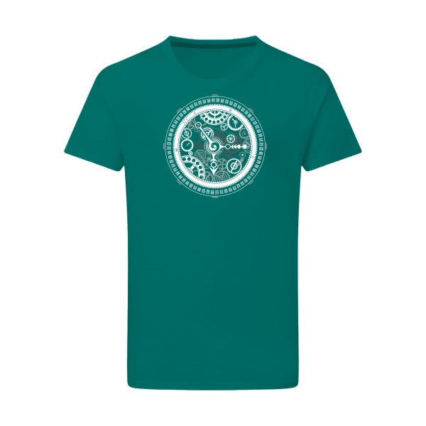 Mechanism -Flex noir sur T-shirt SG  Emerald Green  2XL