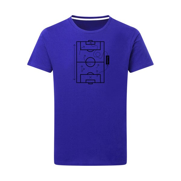 Tactique secrète noir -Flex noir sur T-shirt SG  Royal Blue  5XL