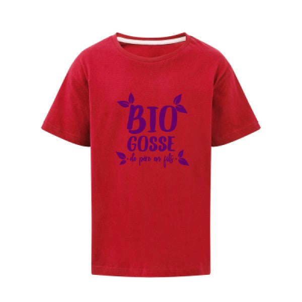 BIO GOSSE  Flex Violet SG - Kids T-shirt enfant Red Taille 152 (11-12/2XL)