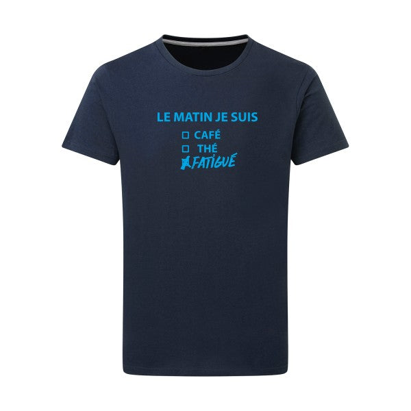 Le matin je suis... - Flex bleu clair Tshirt original Denim  XL