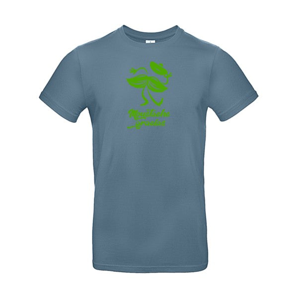 Presqu'spagnol Flex Vert pomme |E190 T-shirt|Stone Blue||2XL