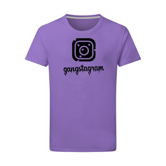 GANGSTAGRAM - Flex noir Tshirt original Aster Purple  2XL