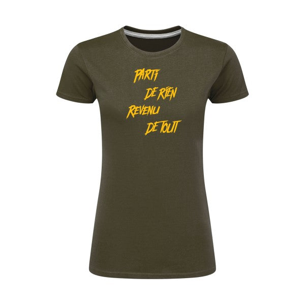 Parti de rien jaune Or |T shirt original femme|SG