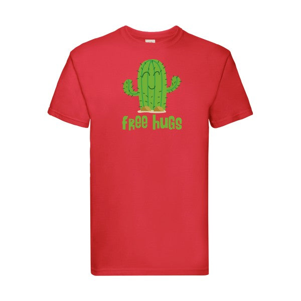 FreeHugs Fruit of the loom 205 g/m² T-shirt/ Red