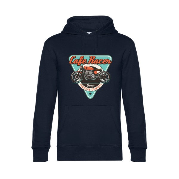 CAFE-RACER- Sweat à capuche original Navy Blue - RueDuTeeshirt