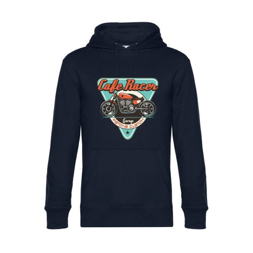 CAFE-RACER- Sweat à capuche original Navy Blue - RueDuTeeshirt