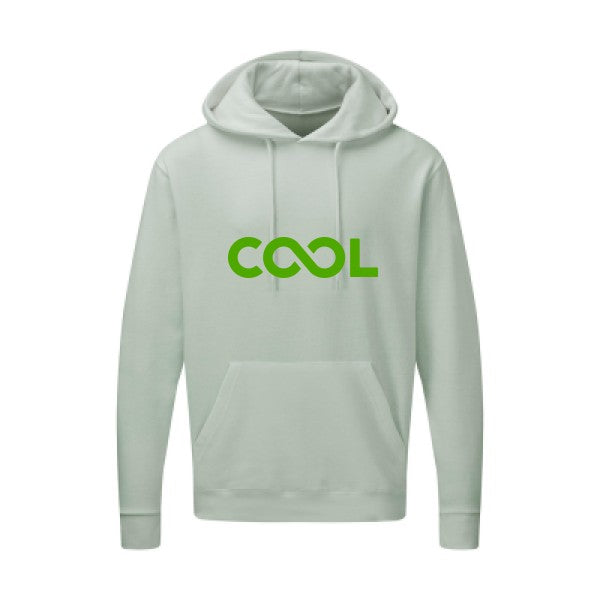 Infiniment cool Vert pomme |Sweat capuche imprimé homme