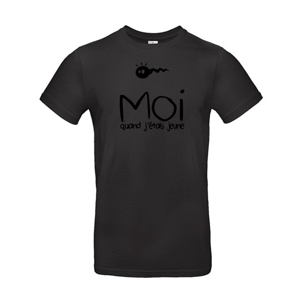 Moi, quand j'étais jeuneFlex noir - E190 T-shirt|Black||5XL