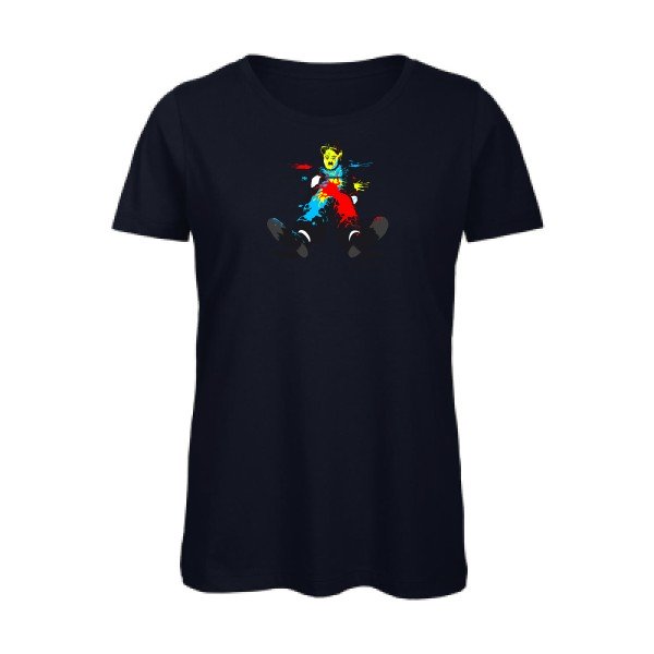 et-la-couleur-fut- - t-shirt original femme Navy