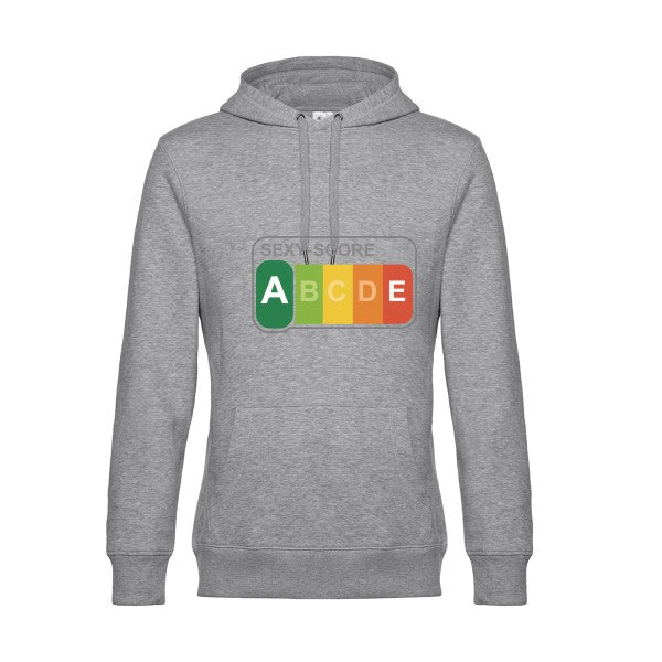 SEXY-SCORE- Sweat à capuche original Heather Grey - RueDuTeeshirt