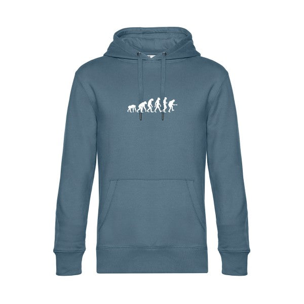 Rock-Evolution sweat shirt original nordic blue flex Blanc impression Face