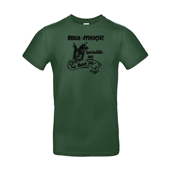 Rhum-atologue flex noir B&C - E190 T-shirt|Bottle Green||2XL