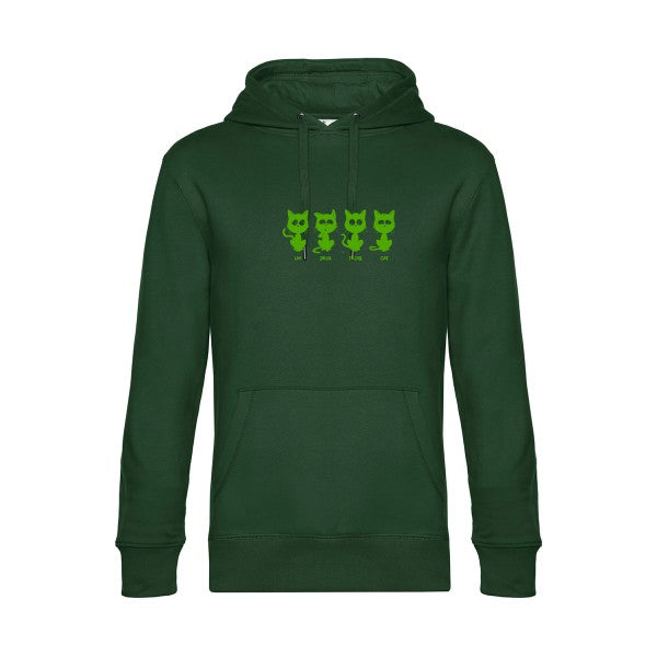 sweat à capuche homme original un deux trois cat