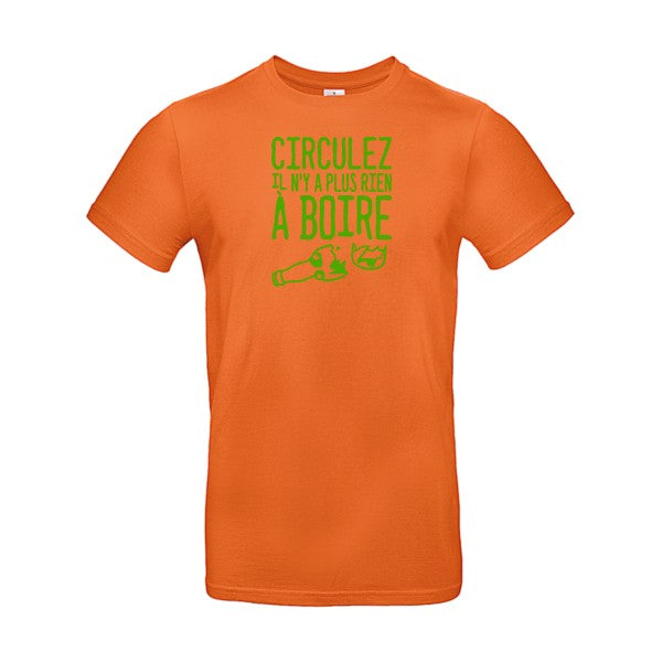 Circulez il n'y a plus rien à boire flex Vert pomme B&C - E190 T-shirt|Urban Orange||2XL