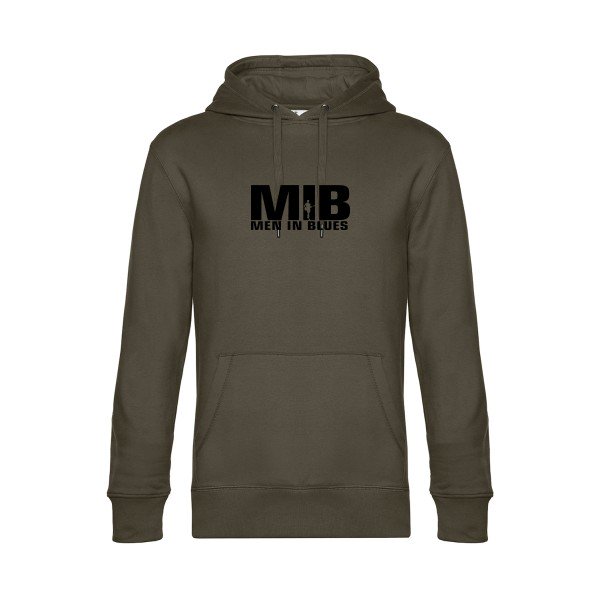 Men-in-blues sweat shirt original Khaki flex Noir impression Face