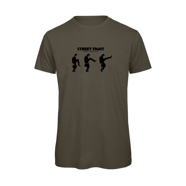 T-shirt humour original British Fight T Shirt couleur Khaki Green