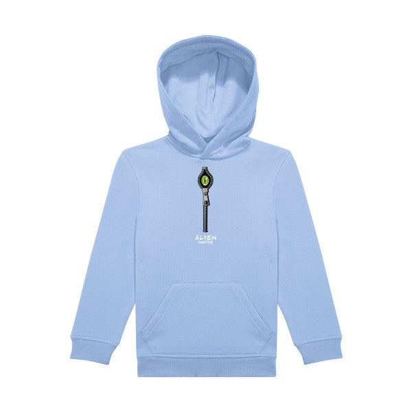 sweat capuche enfant Bleu Ciel Alien-inside