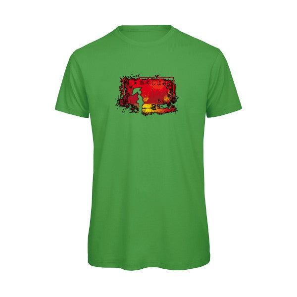 T-shirt humour original Contemplation T Shirt couleur Real Green