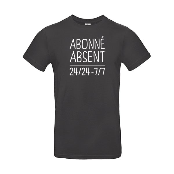 Abonné absentFlex Blanc - E190 T-shirt|Used Black||2XL