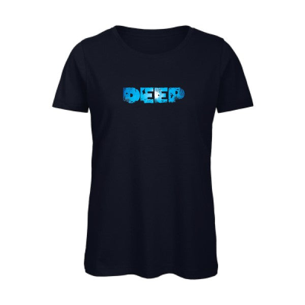 deep- - t-shirt original femme Navy