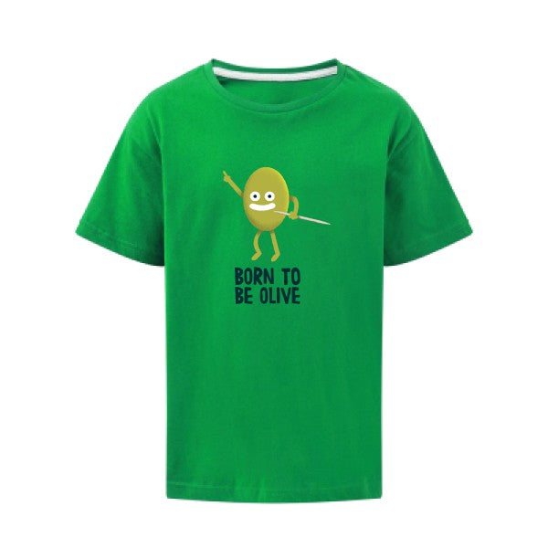 Born to be olive SG - Kids T-shirt enfant Kelly Green Taille 140 (9-10/XL)