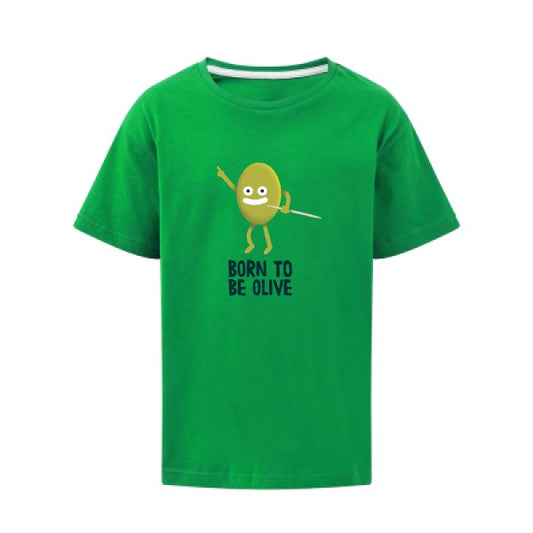 Born to be olive SG - Kids T-shirt enfant Kelly Green Taille 140 (9-10/XL)