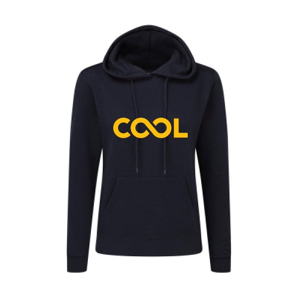 Infiniment cool jaune Or |Sweat original à capuche Femme