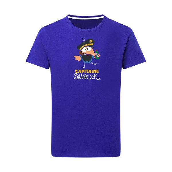 T-shirt homme Capitaine Shaddock - T-shirt inspiré des héros marins Royal Blue 5XL