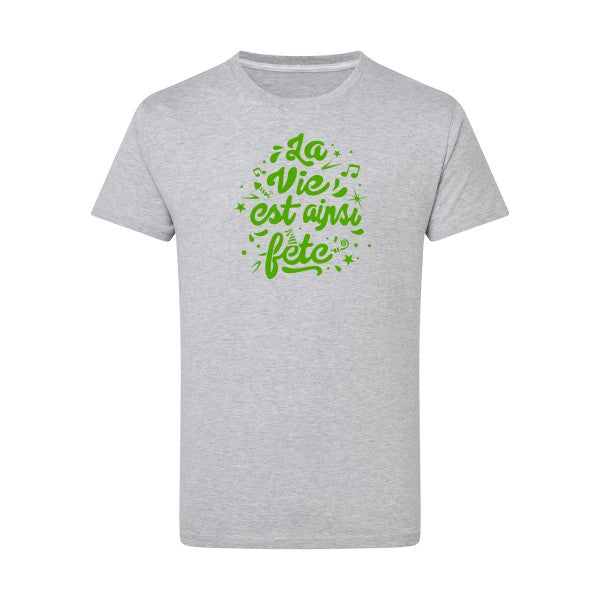 La vie est ainsi fête - Flex Vert pomme Tshirt original Light Oxford  5XL