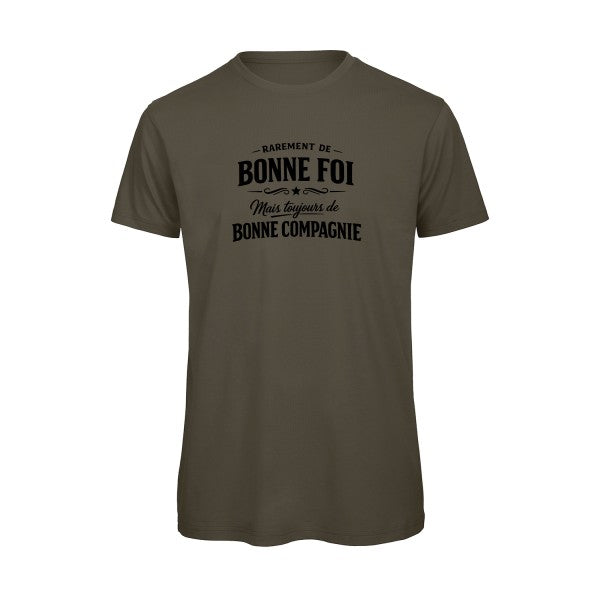 bonne foi-tshirt_Khaki Green_flex_Noir