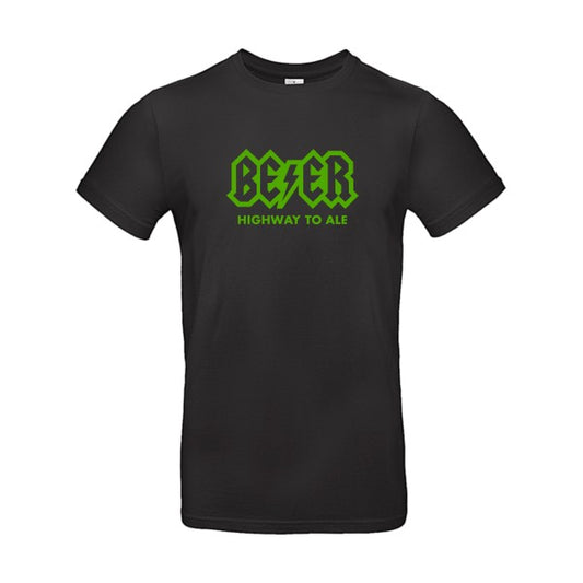 Highway to ale flex Vert pomme B&C - E190 T-shirt|Black||5XL